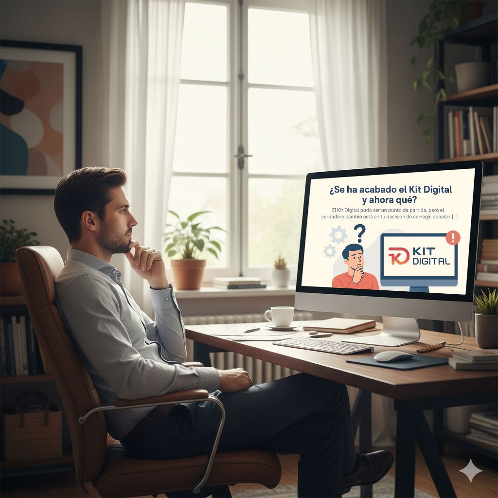 Hombre dubitativo mirando la pantalla de su PC